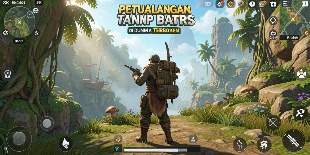 Menampilkan aksi seru dalam dunia terbuka 9ZK.