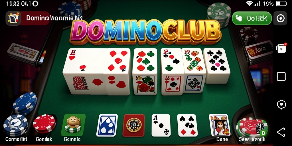 Tampilan gameplay seru dalam DOMINOCLUB yang penuh tantangan.