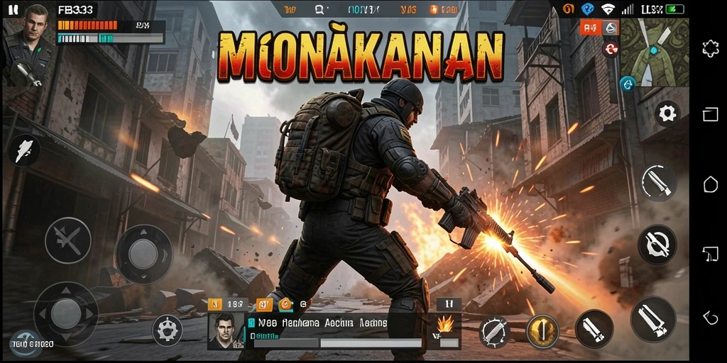 Screenshot menunjukkan aksi hebat dalam gameplay FB333.