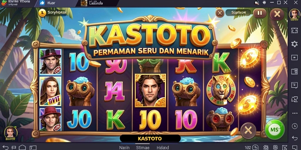 Tampilan gameplay Slot KASTOTO yang mengasyikkan dan interaktif.