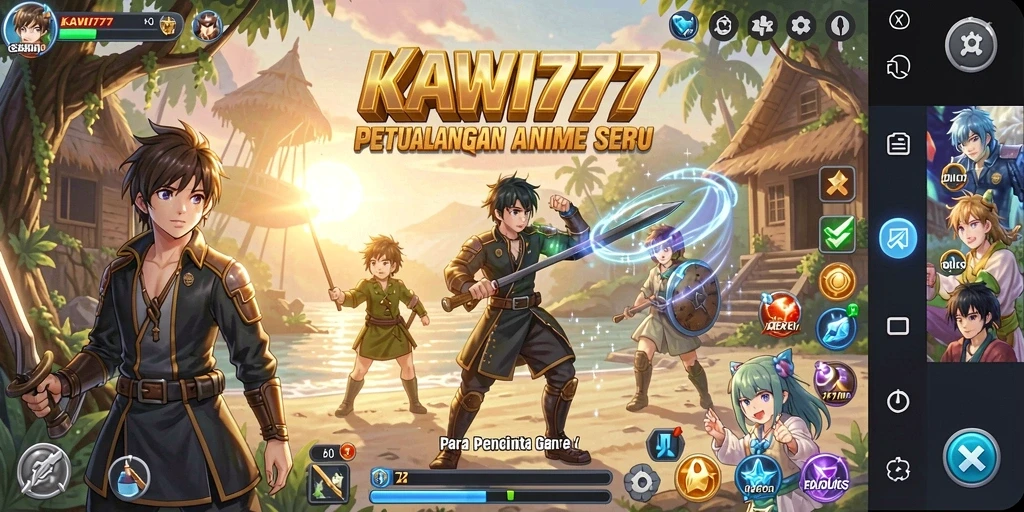Tampilan gameplay seru dan penuh aksi dari KAWI777.