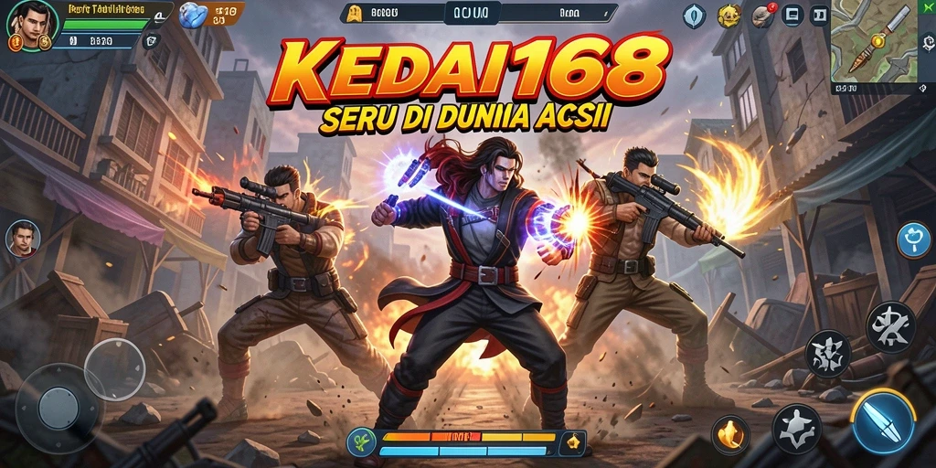 Screenshot KEDAI168 menampilkan aksi pertarungan yang seru dan mendebarkan.