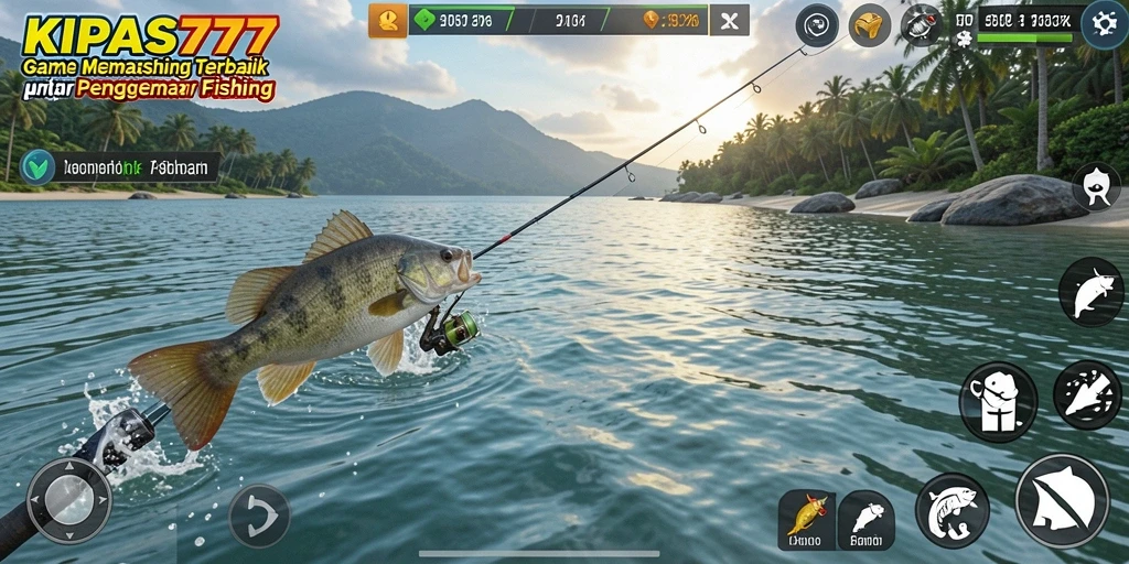 Tampilan gameplay Fishing yang menakjubkan di KIPAS777.
