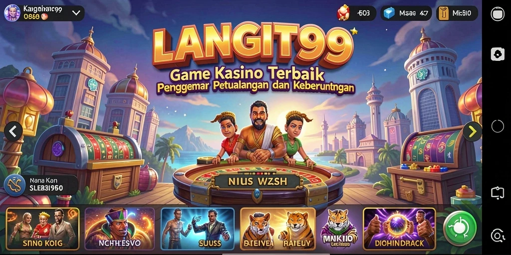 Tampilan menarik dari gameplay Kasino di LANGIT99.
