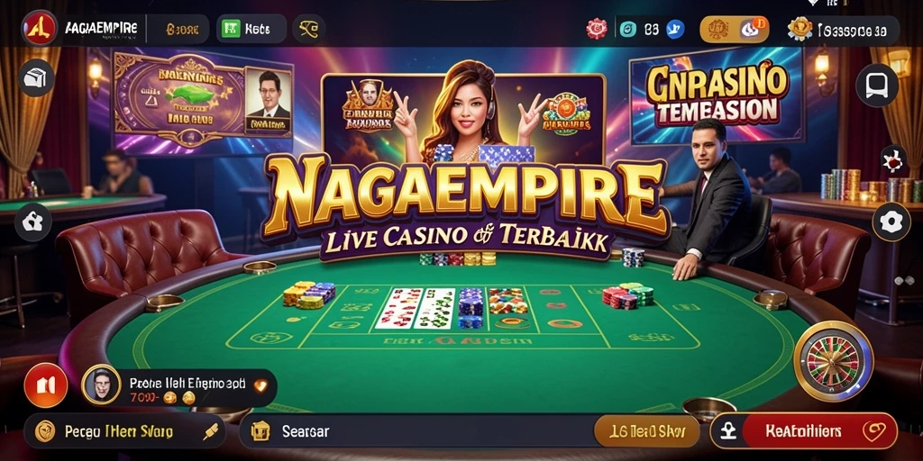Tampilan gameplay NAGAEMPIRE yang mendebarkan dalam suasana Live Casino.