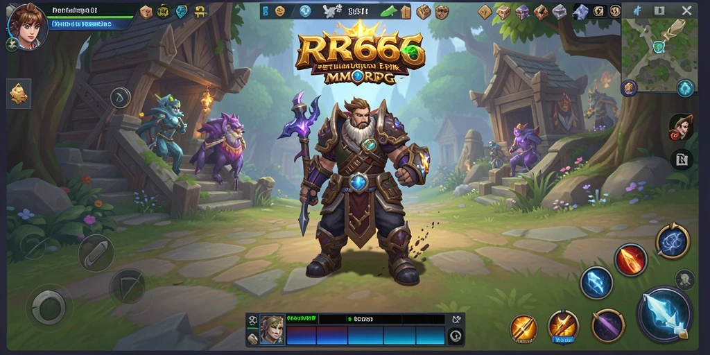Tampilan gameplay <strong>RR666</strong> yang menakjubkan dalam dunia MMORPG.