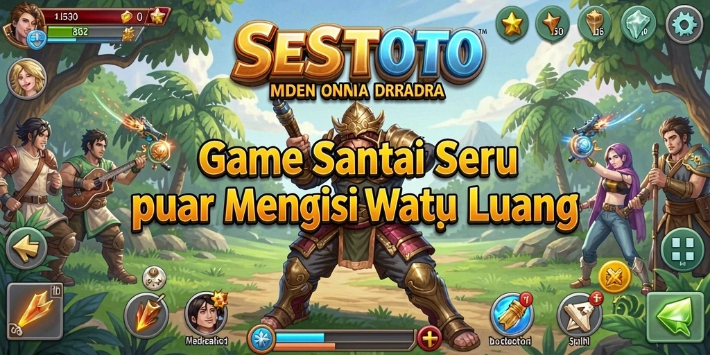 Tampilan menarik permainan SESETOTO yang penuh warna.