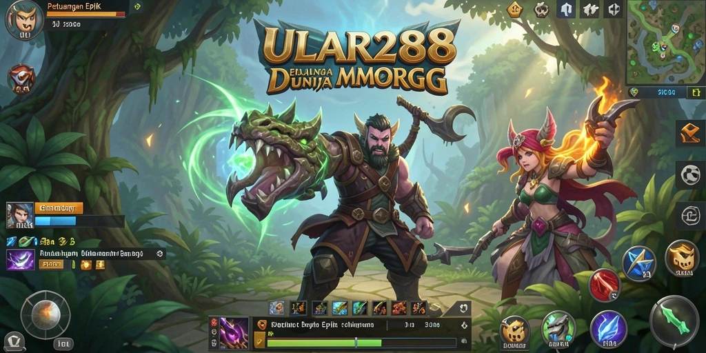 Screenshot gameplay <strong>ULAR288</strong> menunjukkan pertarungan antar pemain yang seru.