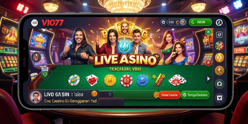 Tampilan gameplay VIO77 yang interaktif dan mendebarkan di Live Casino.